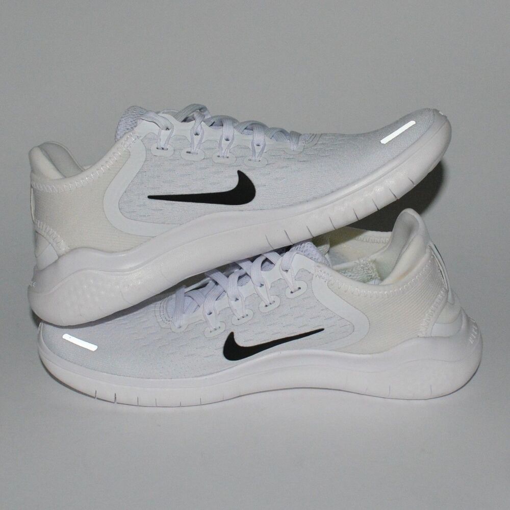 Nike Free Womens RN 2018 White Black Running Shoes Size 6.5 942837 100 No Box - Picture 4 of 7